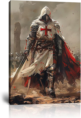 Killer Wall Art of A Crusader Knight